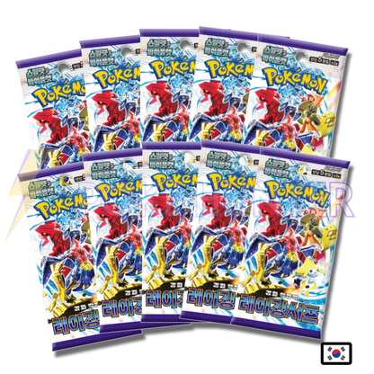 Pack de 10 Boosters Pokémon – SV3A Raging Surf (Coréen)